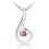 Collier aile strass argenté Couleur Rose