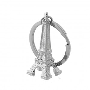 Porte-clés tour Eiffel France Paris argenté