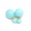 Boucles d'oreilles dorées double perles Couleur Bleu turquoise