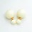Boucles d'oreilles dorées double perles Couleur Beige