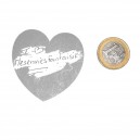 Sticker autocollant coeur à gratter surprise romantique 5 cm X 5 cm lot de 5