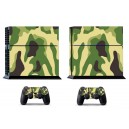 Sticker skin autocollant console PlayStation 4 Camouflage Armée