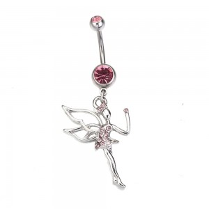 Piercing nombril fée strass