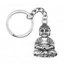 Porte-clés Bouddha argenté