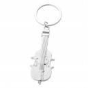 Porte-clés violon instrument de musique classique argenté