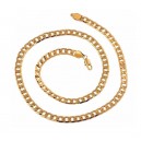 Collier maille gourmette doré